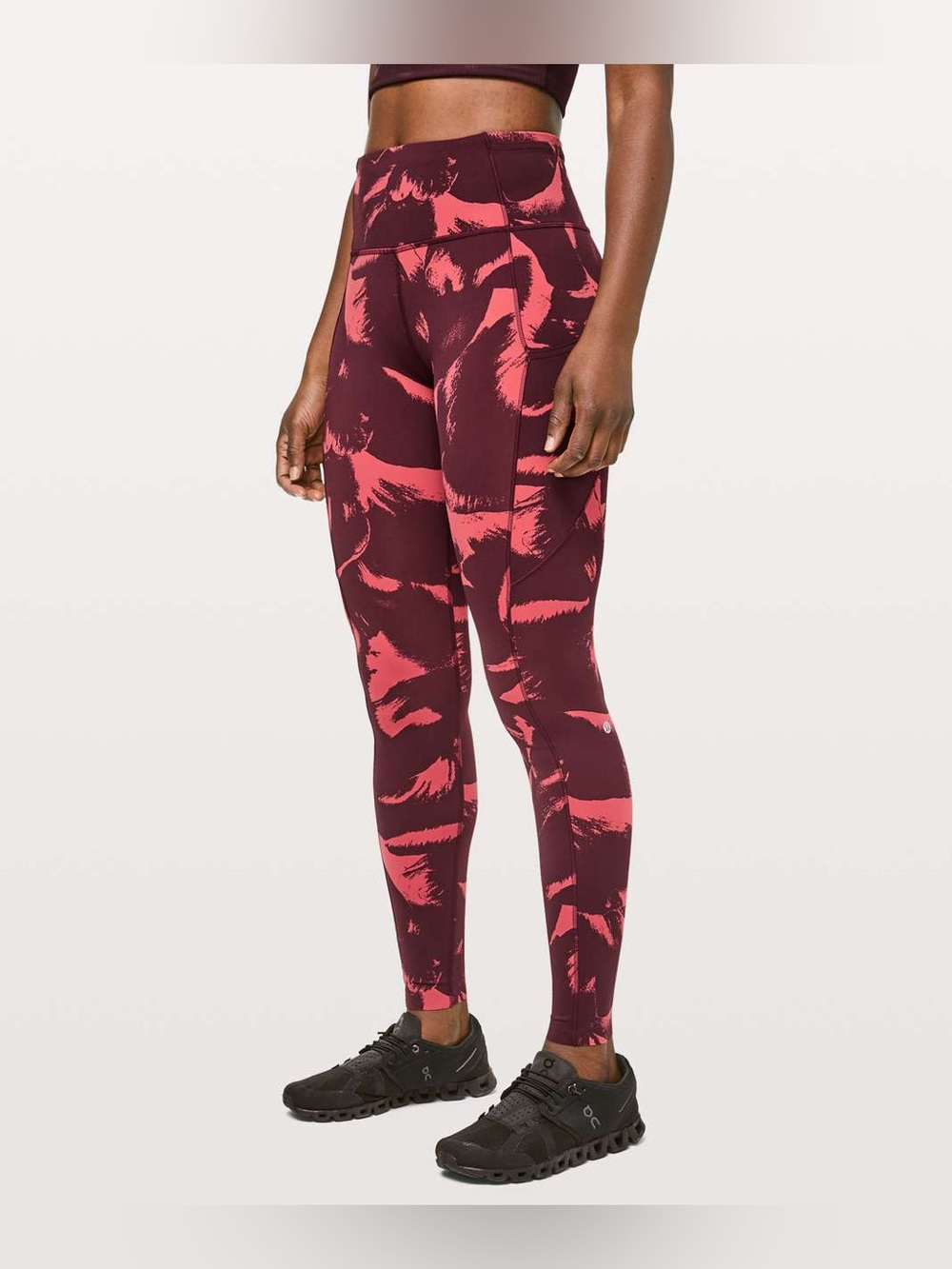 Lululemon Fast & Free Full Length Tight *Non-Reflective 28" Flower Pop Poppy
